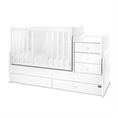 Letto MAXI PLUS NEW white /lamelle anteriori rimosse/